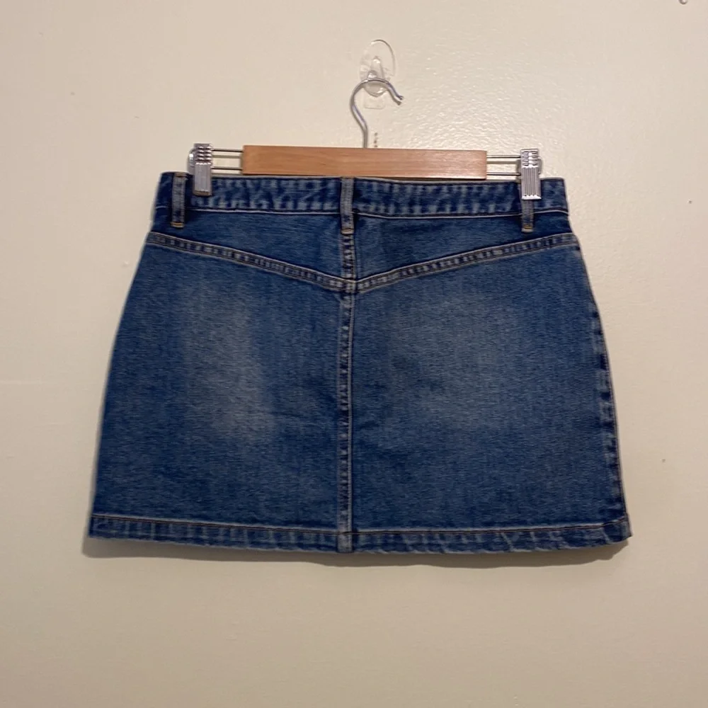 A.P.C. Denim Blue Mini Skirt Casual Chic. Size 38 - Picture 2 of 6